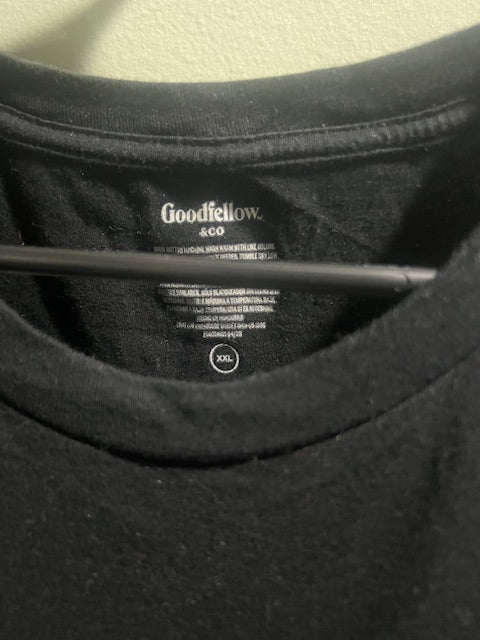 Goodfellow & Co Men's Classic Black Tee – Size XXL