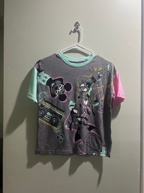 Disney Mickey & Friends Bright Summer Graphic Tee – Kids Size 8
