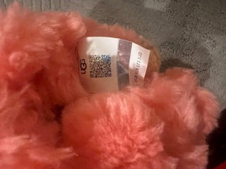 Girls pink suede UGG boots